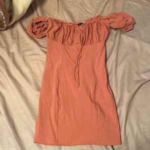 Pink mini dress